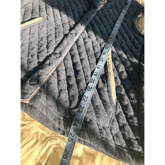 Orvis‎ Women's 100% Cotton Outdoor Quilted Vest Sleeveless Hiking Blue Large - Picture 9 of 9